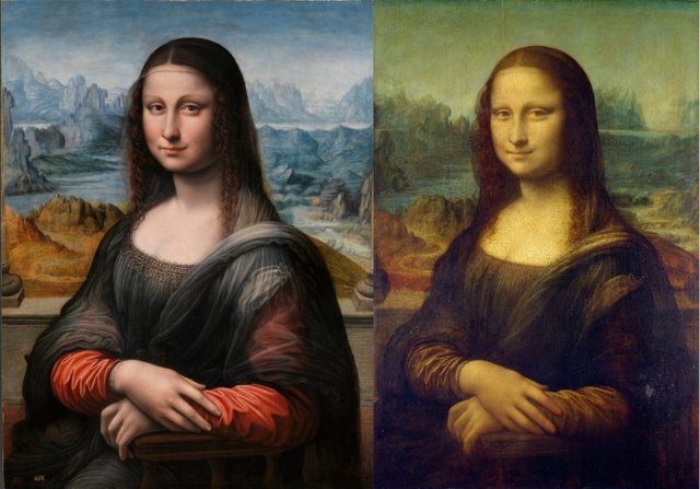 Leonardo da Vinci paints the Mona Lisa