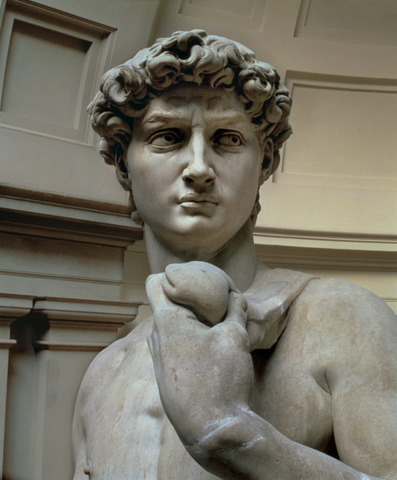 Michelangelo sculpts the David