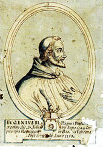 Pope Eugenius III issues Quantum Predecessores