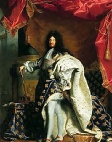 King Louis XIV started ruling