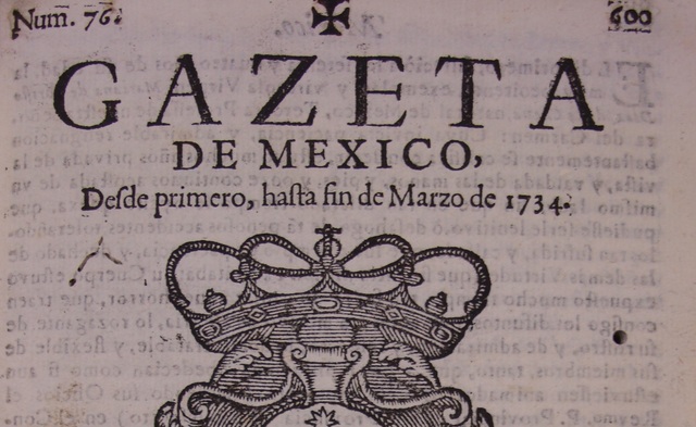 Primera publicación periódica en Nueva España