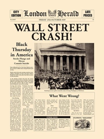 The crash of Wall Street