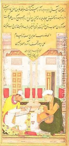 Scribe and Painter at Work