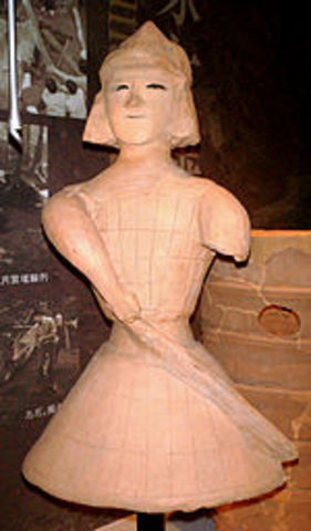 Haniwa de soldado (Funazuka Kofun). Japón