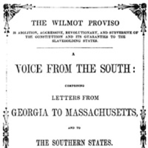 Wilmot Proviso Introduced