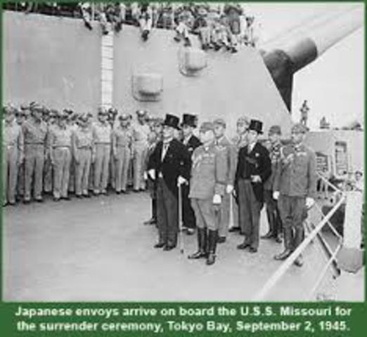 Japan surrenders
