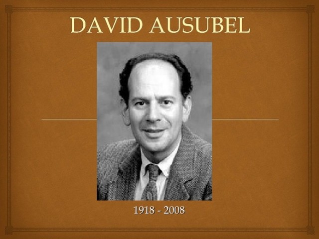 1976 La Teoría del Aprendizaje Significativo, Ausubel