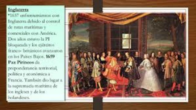 Comienza a perder su Supremacía España con Inglaterra (maritimo)