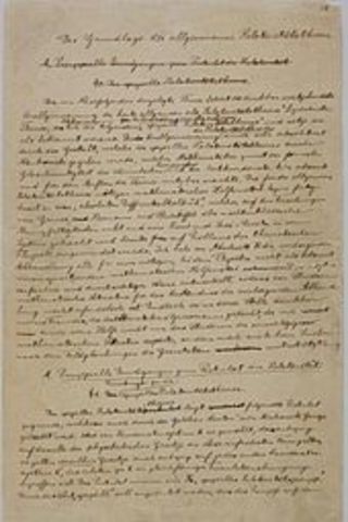 First scientific work