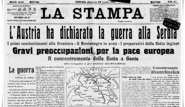 L'inizio delle ostilità