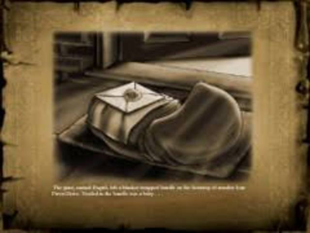 Harry is left on the doorstep