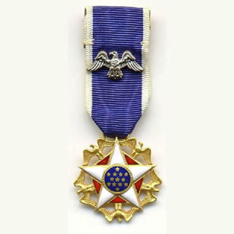 Jackie Robinson receives the Presidential Medal of Freedom