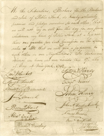 Buttonwood Agreement