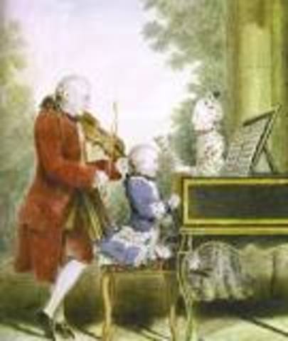 The classical period began in art music architecture