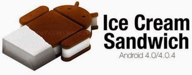A bite to the android ice scream sandwitch