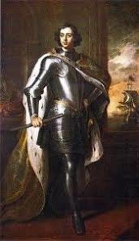 The birth of Pyotr Alexeyevich