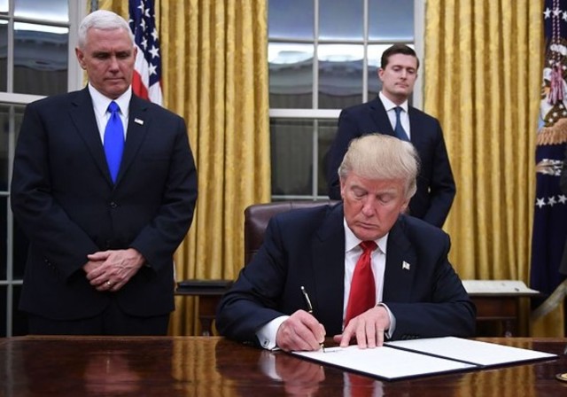 President Donald  Trump takes office