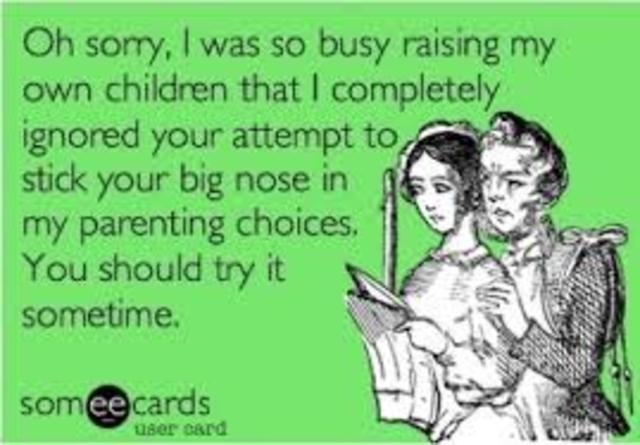 Criticizing behavior