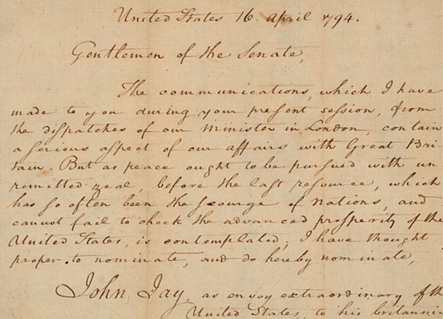 Jay Treaty- George Washington