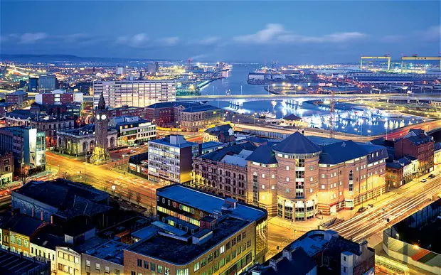 The founding of Belfast, Ireland