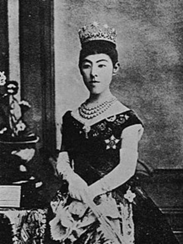 Meiji marries Ichijo Haruko