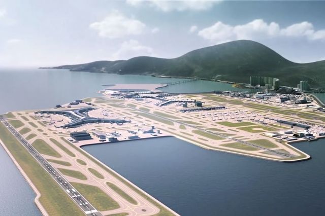 Hong Kong Internation Airport Opens