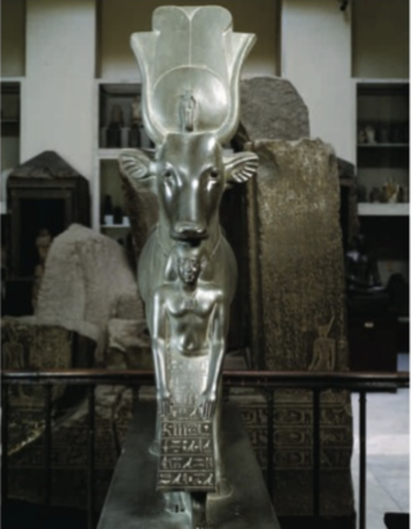 The Goddess Hathor and the Overseer of Sealers, Psamtik.