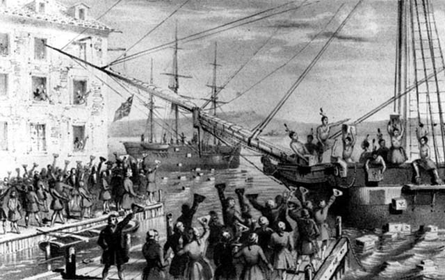 Bostonské pití čaje