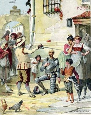 Don Quijote es armado caballero (Primera parte - cap. III)