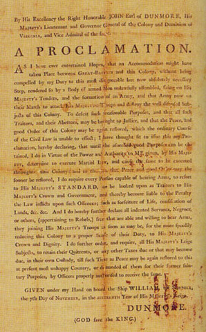 Dunmores Proclamation