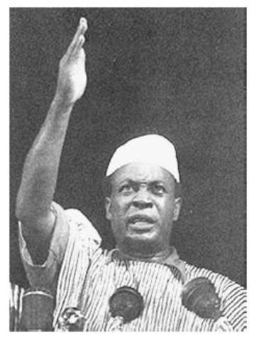 Nkrumah was elected as president of Ghana
