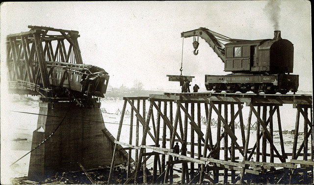 John is hired onto a bridge and building crew