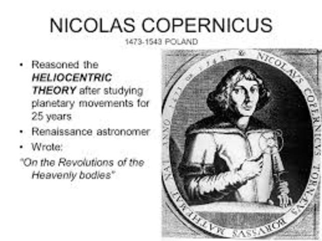 nicholas copernicus reasoned the heliocentric theory