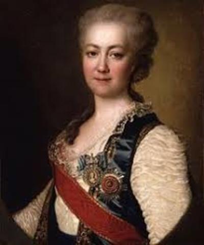 Catherine the great rules Russia