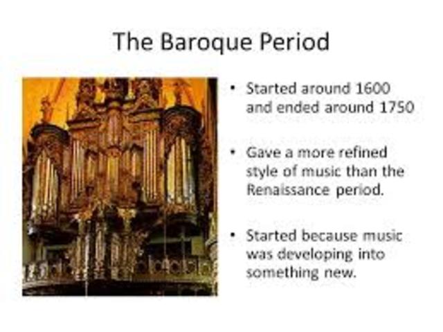 The Baroque period begin in art, music, and architecture(Bach and handal)