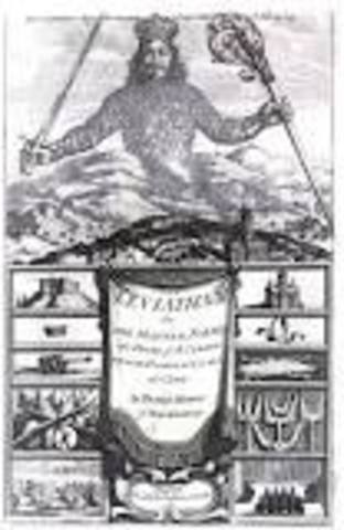 Thomas Hobbes published Leviathan social contract(people give up rights to a strong ruler who maintains order)