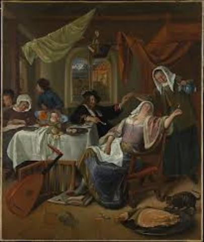 Jan Steen- The Dissolute Household