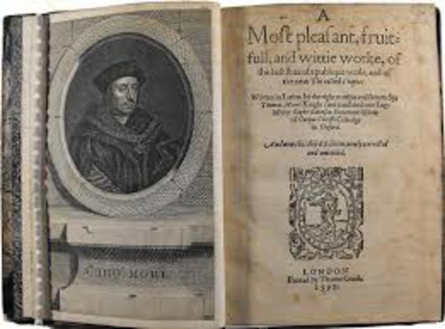 Thomas More writes Utopia