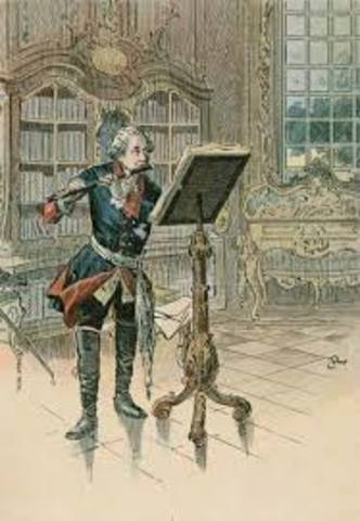 The enlightened despot , Fredrick II , began his rule of prussia