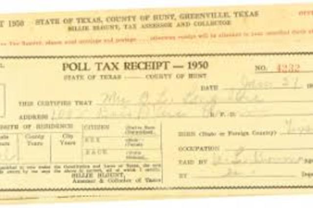 Supreme Court Rules that Poll Taxes are Constitutional