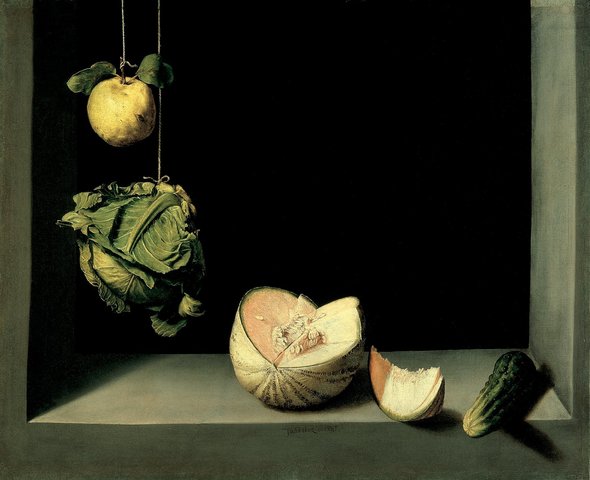 "Still Life with Quince, Cabbage, Melon, and Cucumber"