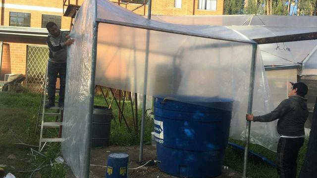 Acabado del pequeño invernadero