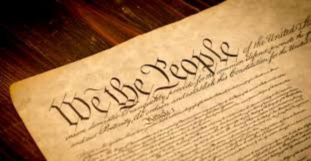The US enacted the Constitution; establishing a federal system, separation of powers, checks and balances