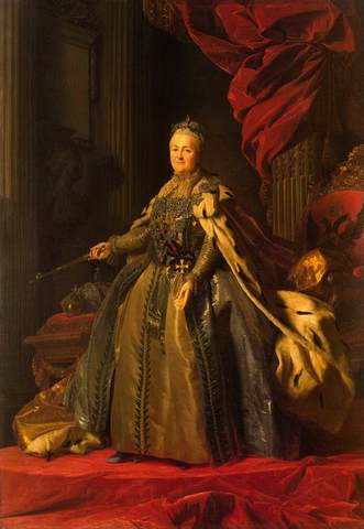 The enlightened despot , Catherine the great began her rule of russia