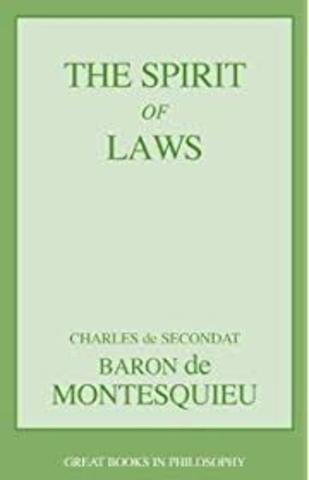 Montesquieu published On the Spirit of Laws- detaling separation of powers in government