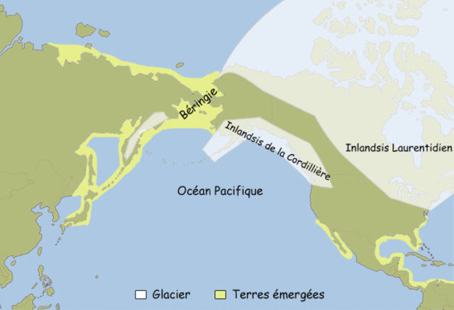 Migration des premiers occupants par la Béringie