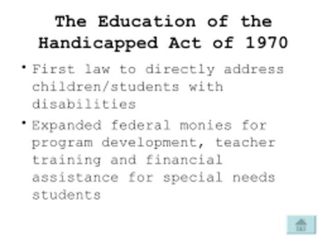 Education of the Handicapped Act