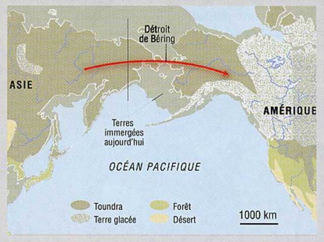 Migrations des premiers occupants par le détroit de Béring