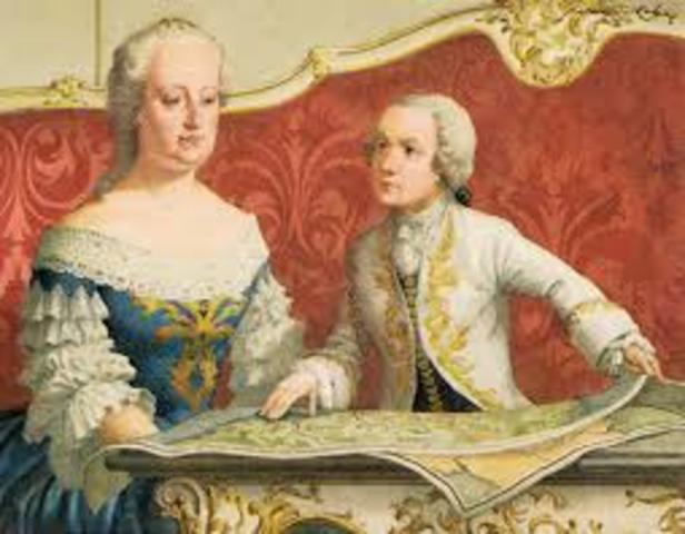 The enlightened despot, Joseph II, began his rule Austria