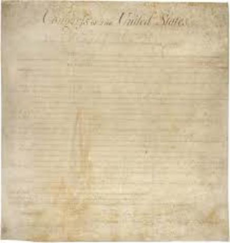 The U.S. Congress added the Bill of Rights ( first 10 amendments) to the Constitution